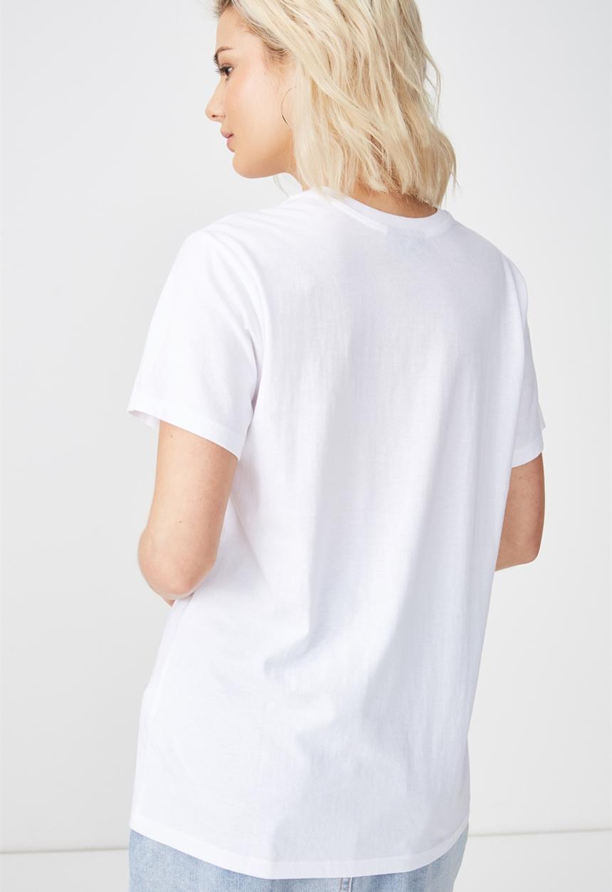 Cotton On - Tbar fox graphic tee - white