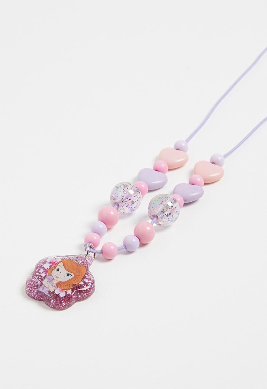 Character Fashion - Sofia the first necklace - pink & purple 