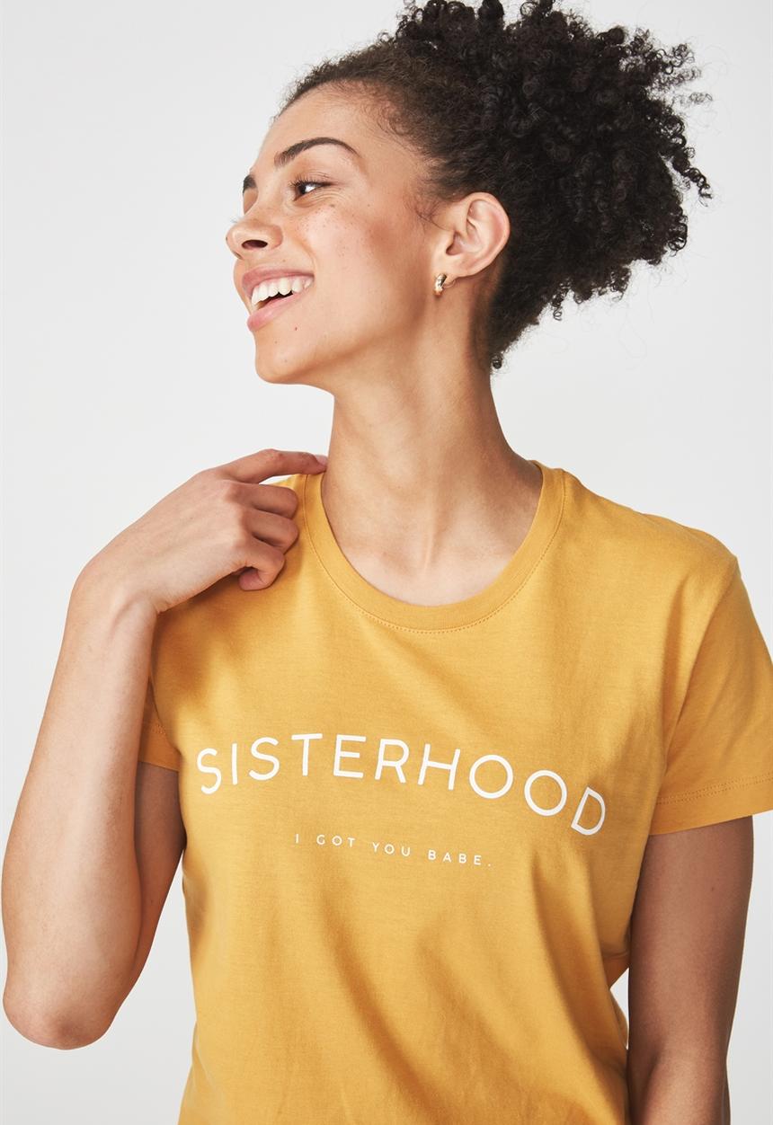 Cotton On - Tbar fox graphic tee - yellow