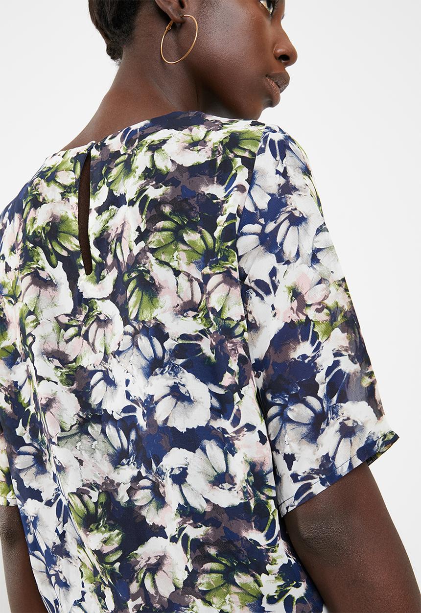 Vero Moda - Ebba short sleeve top - navy