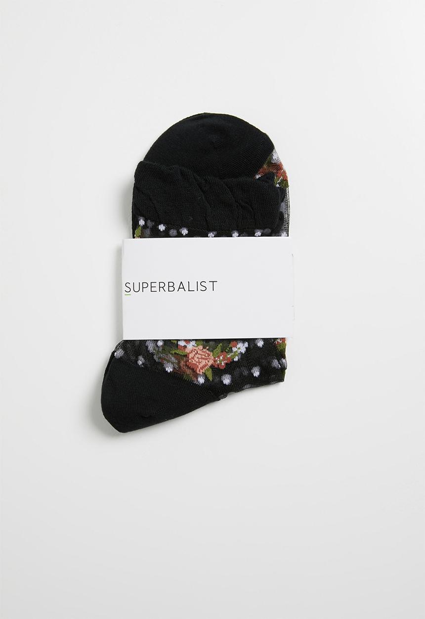 Superbalist - Dobby sheer socks - black