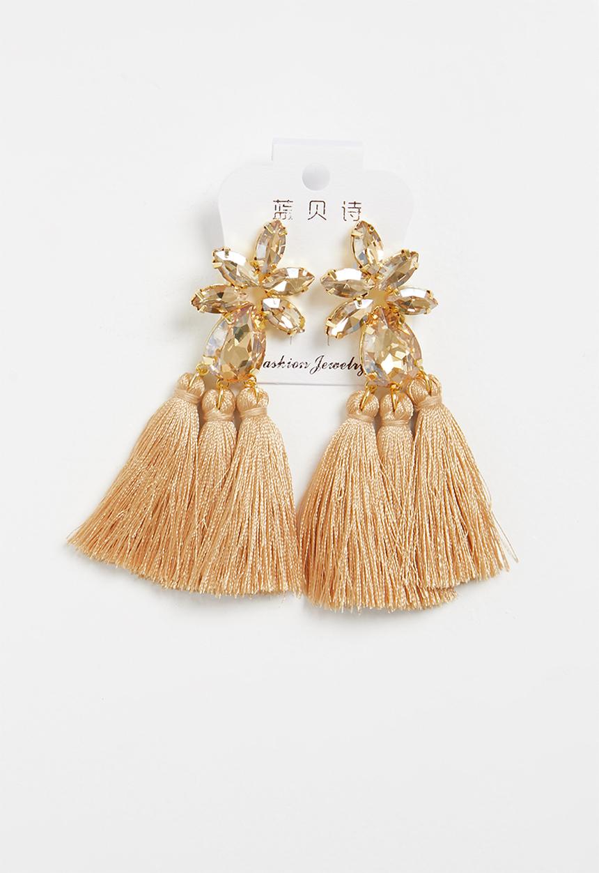 STYLE REPUBLIC - Tassel earrings - neutral
