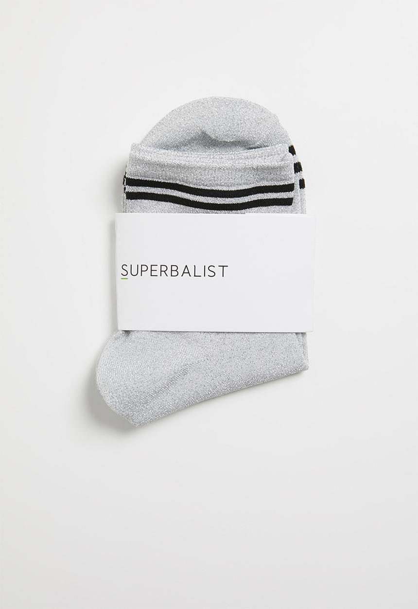 Superbalist - Sparkle ankle socks - white
