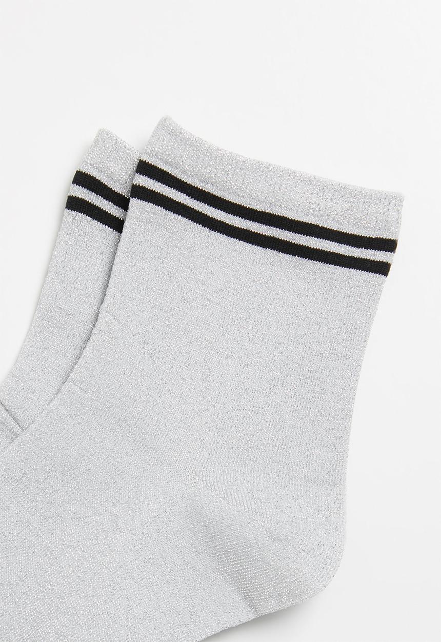 Superbalist - Sparkle ankle socks - white