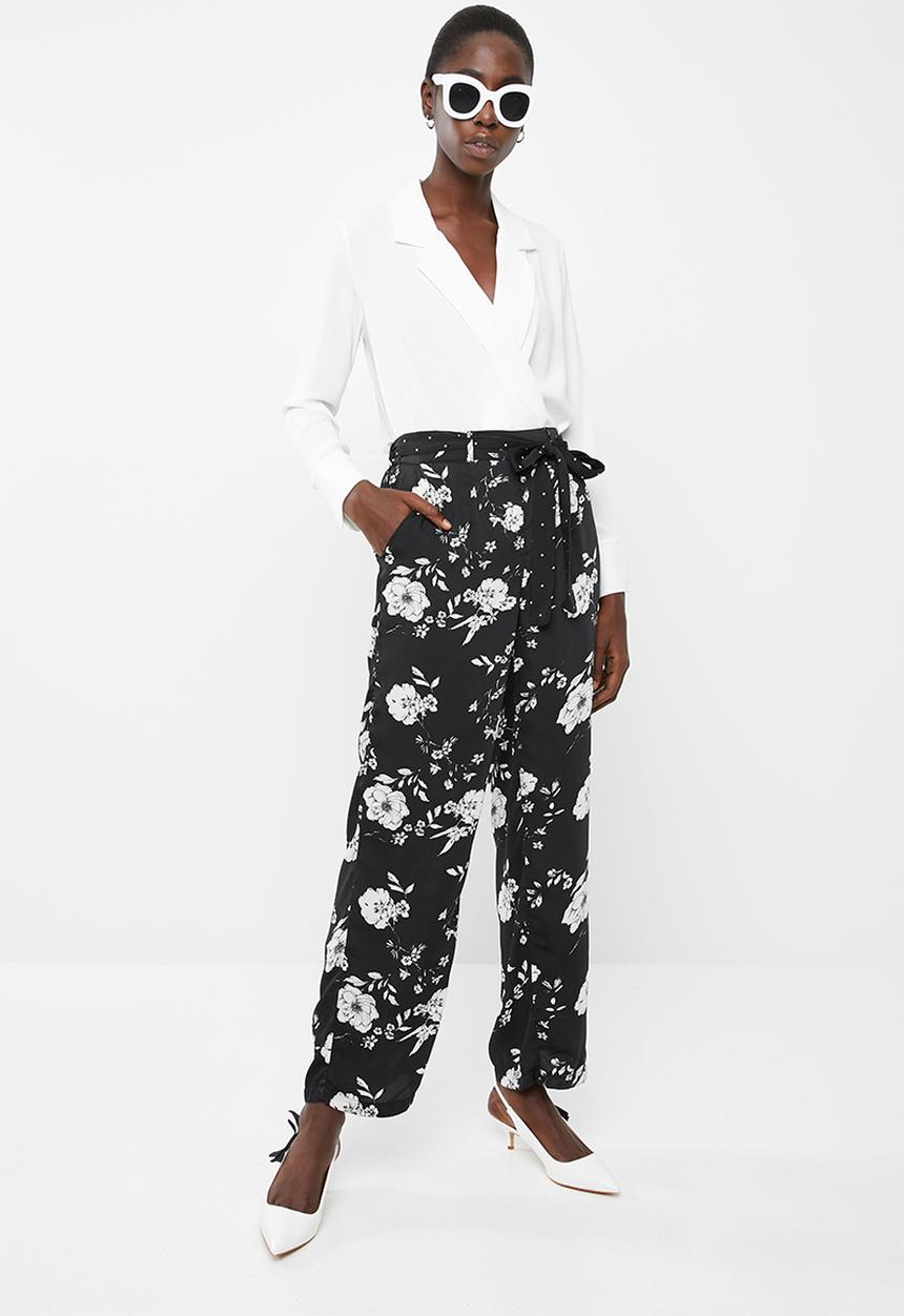 Vero Moda - Daniella tie pants - black