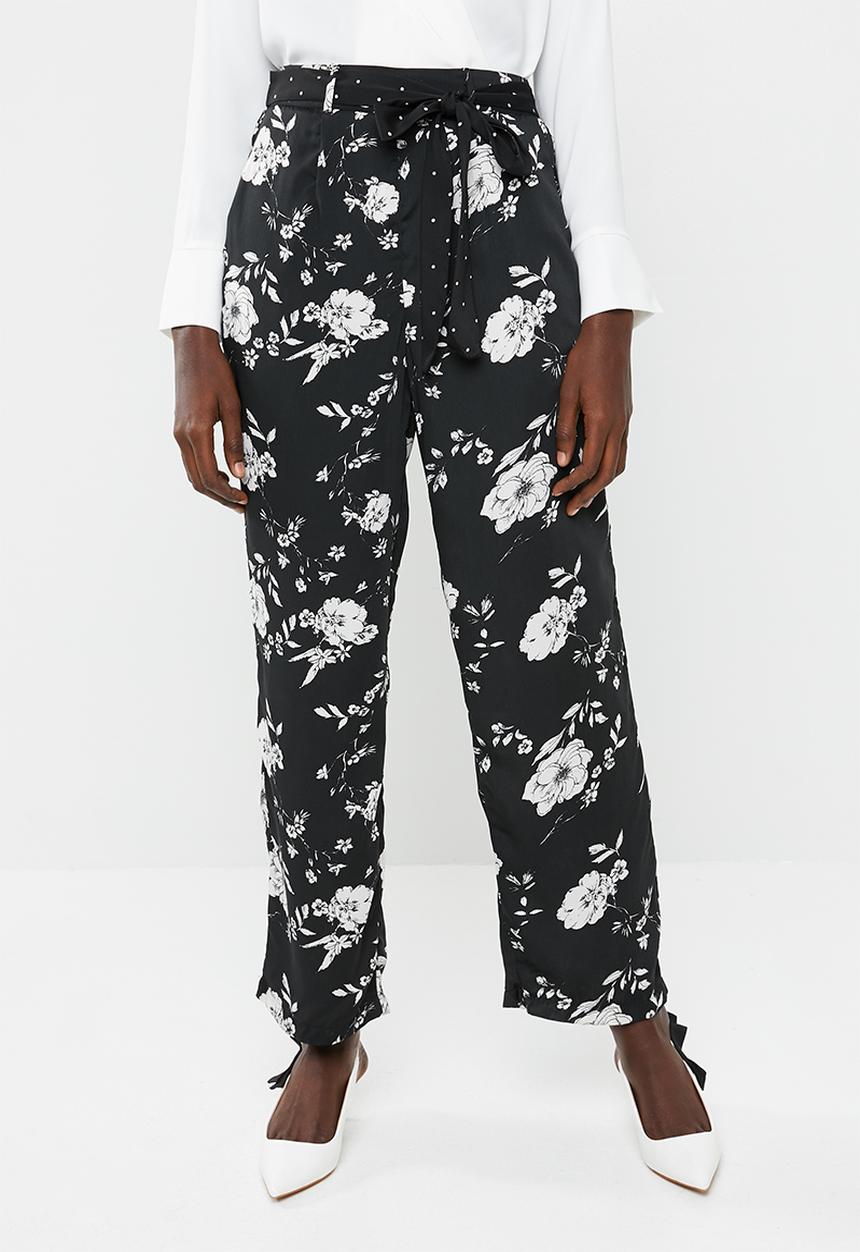 Vero Moda - Daniella tie pants - black