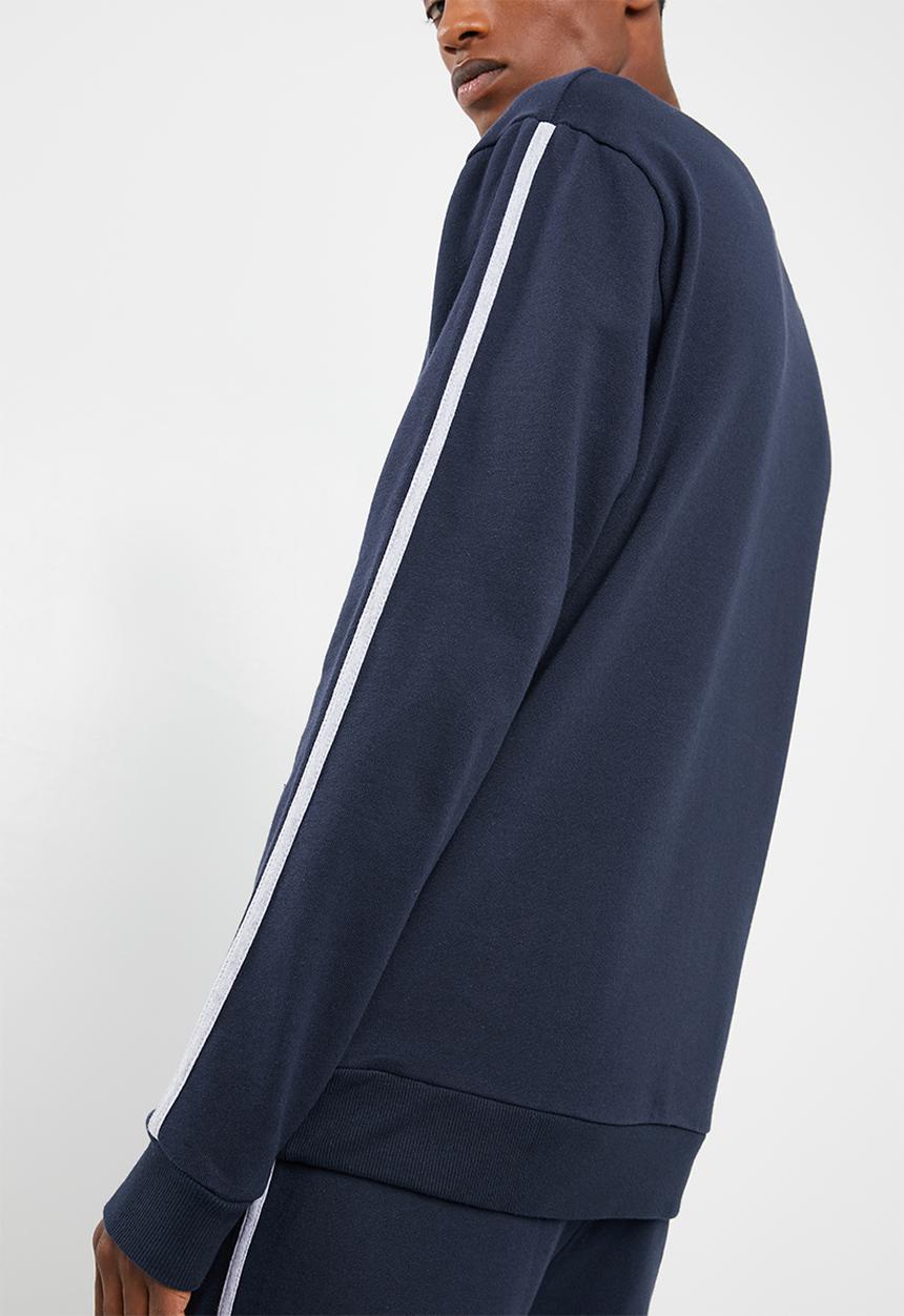 Superbalist - Piping crew sweater - navy