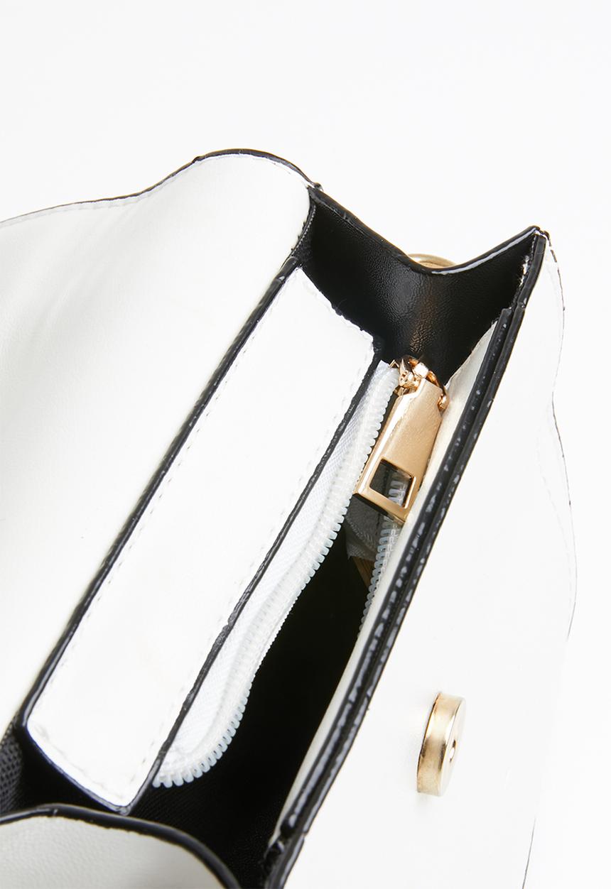 STYLE REPUBLIC - Stripe handle slingbag - white