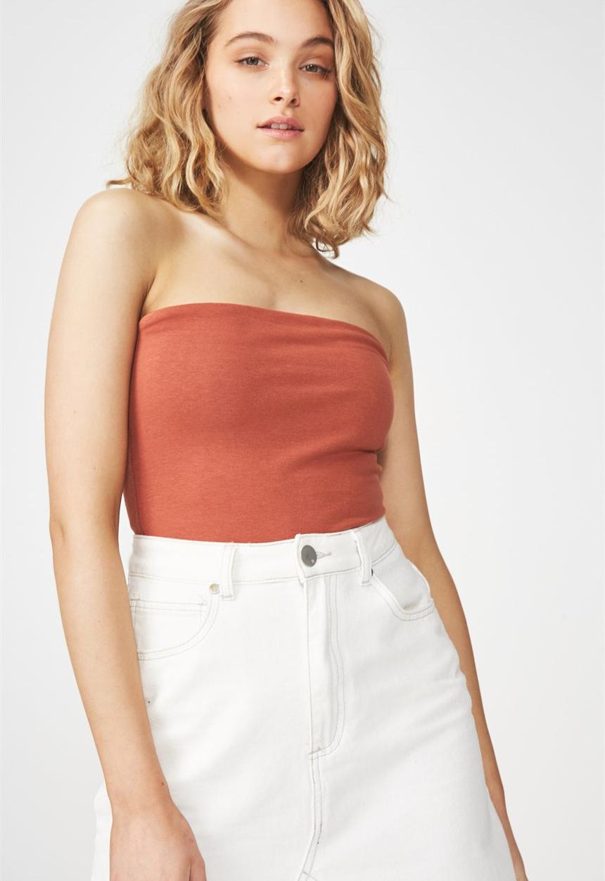 Cotton On - Everyday tube top - orange 