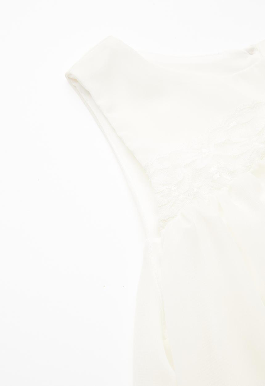 Rebel Republic - Ruffle top - cream