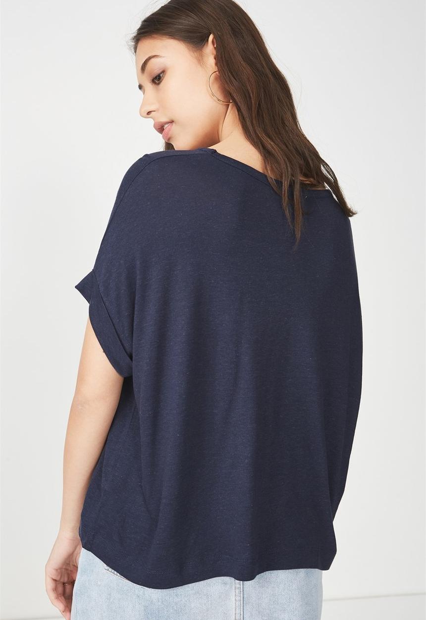 Cotton On - The relaxed tee - navy 