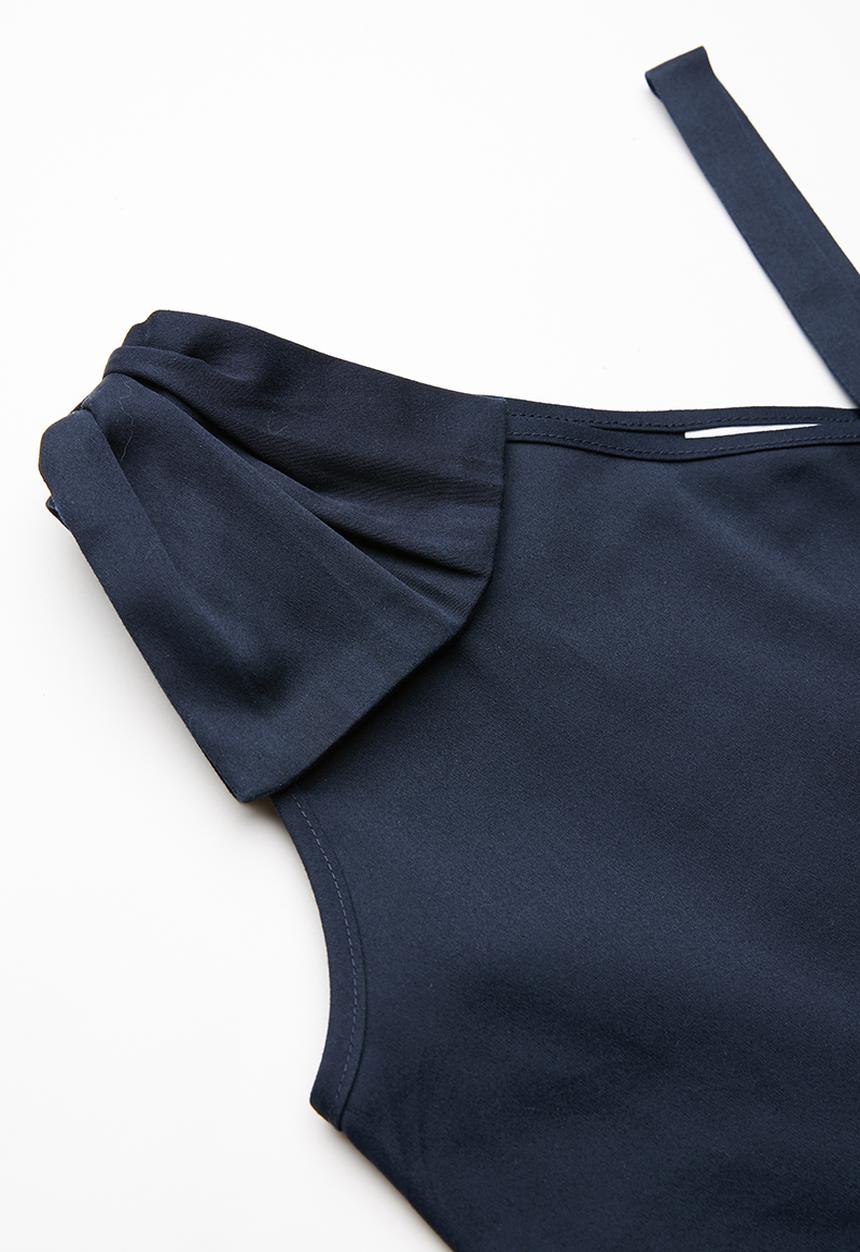 Rebel Republic - Bow detail dress - navy