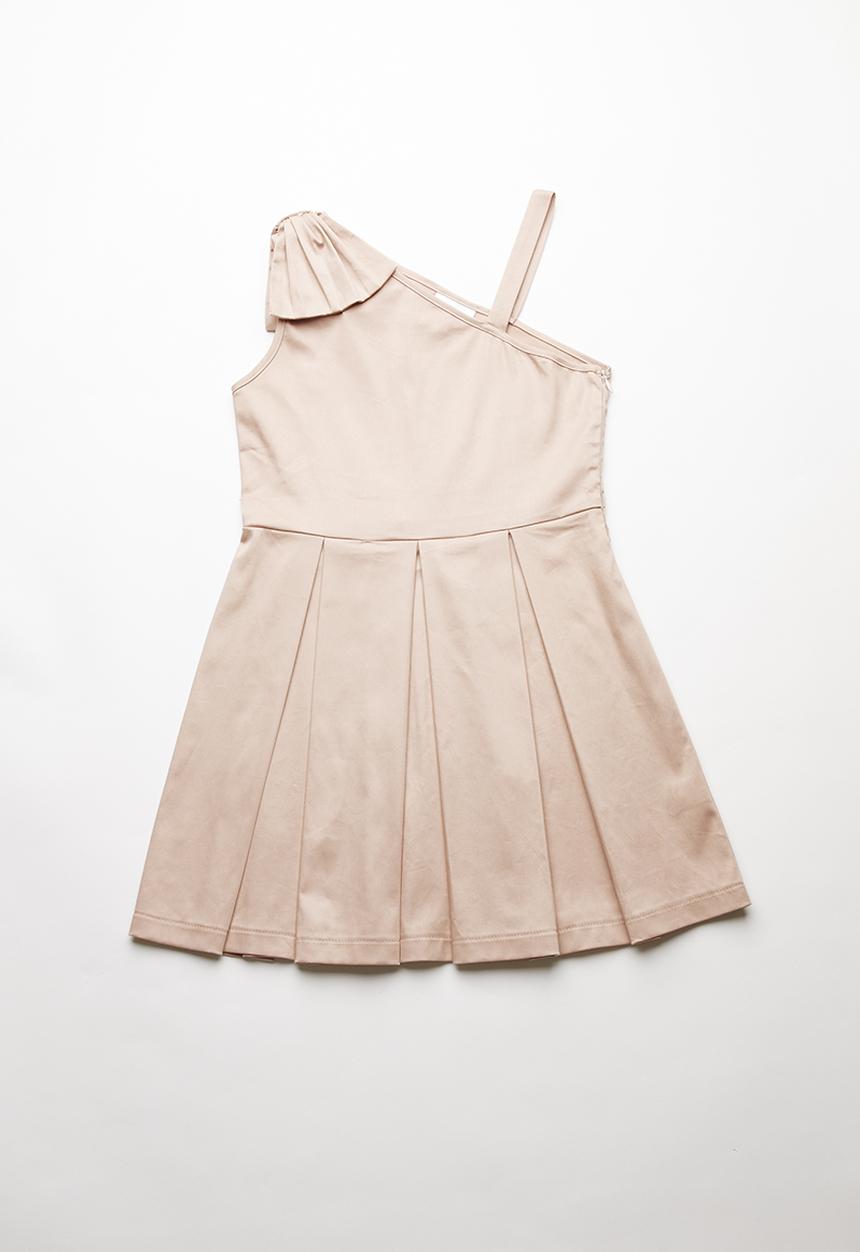 Rebel Republic - Bow detail dress - neutral