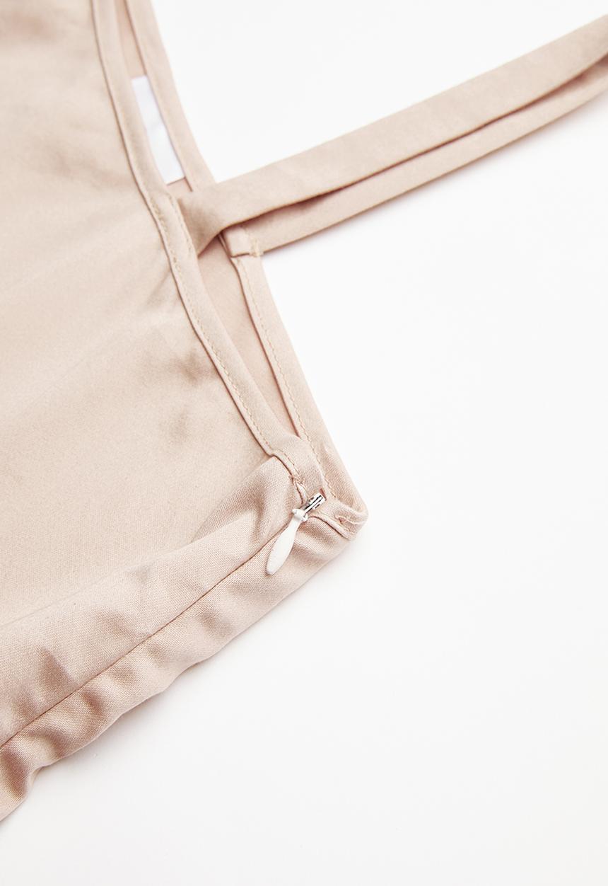 Rebel Republic - Bow detail dress - neutral