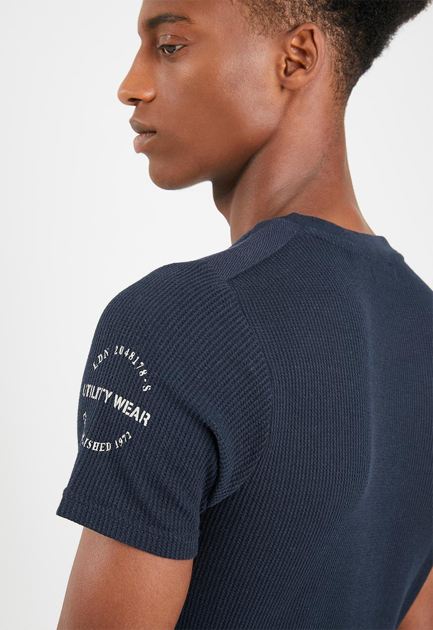 Brave Soul - Fort t-shirt - navy