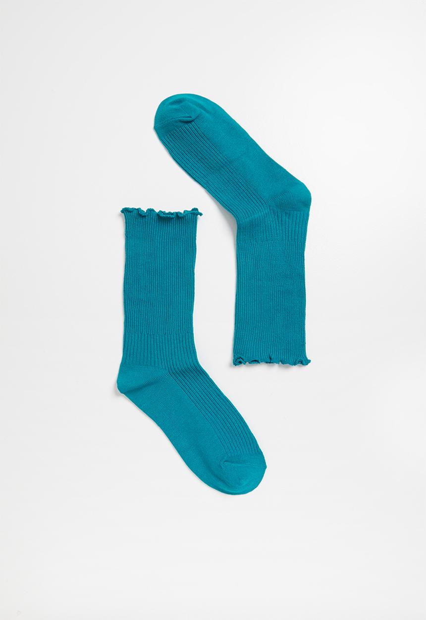 Superbalist - frill ankle socks - turquoise