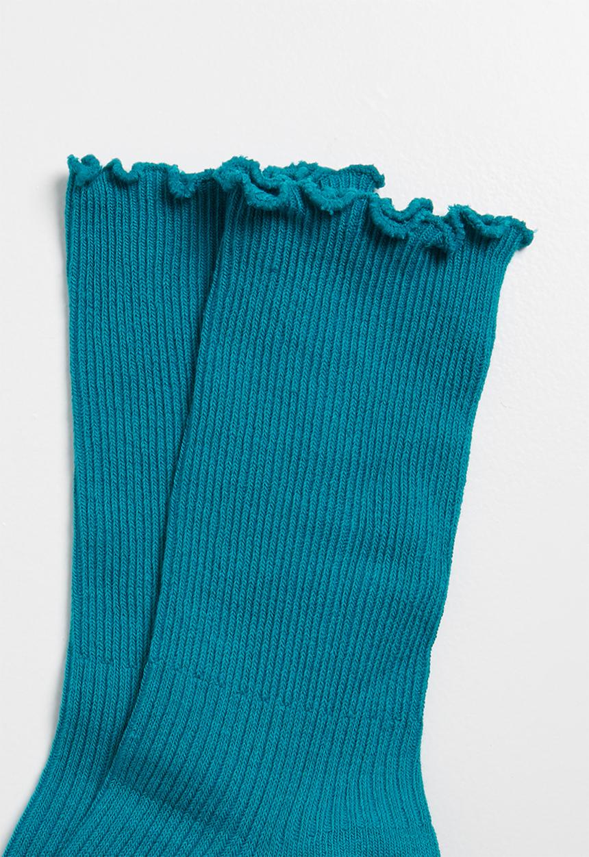 Superbalist - frill ankle socks - turquoise