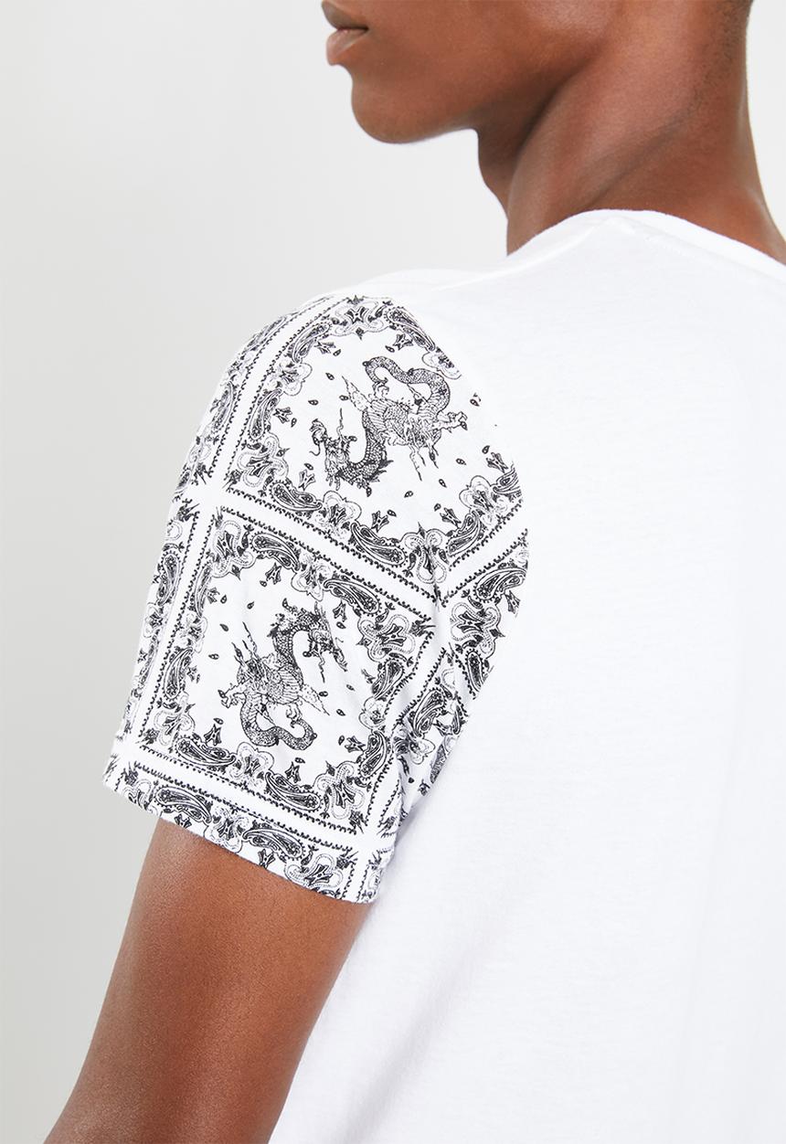 Brave Soul - Dragon t-shirt - white