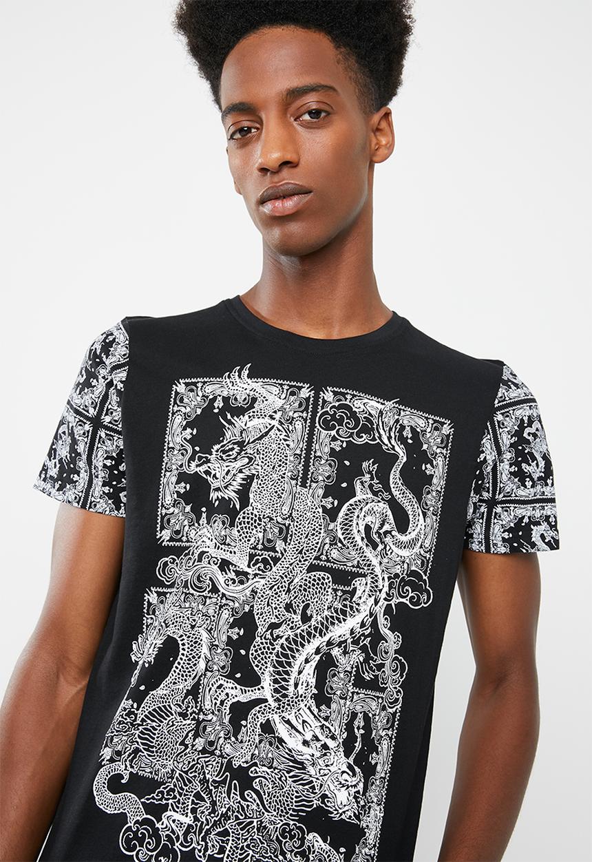 Brave Soul - Dragon t-shirt - black