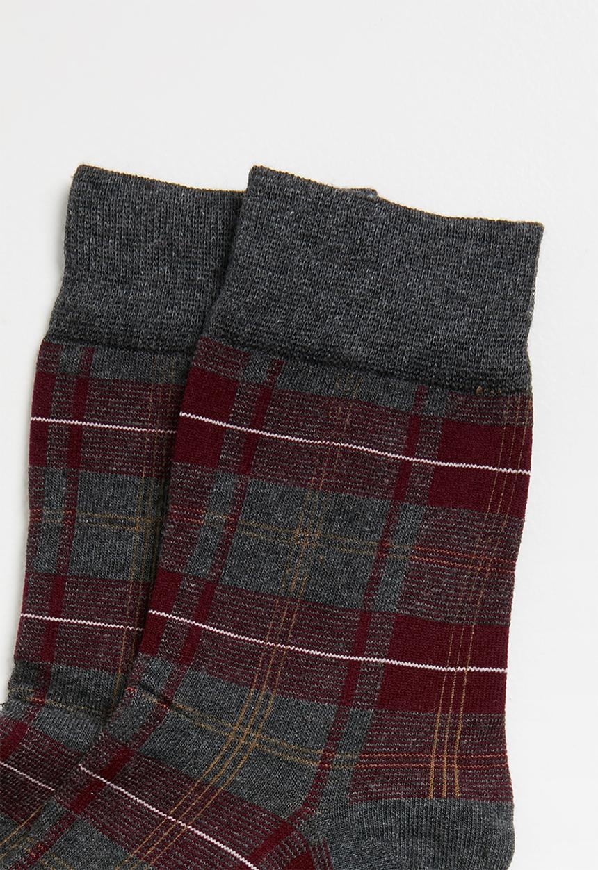 Superbalist - Check ankle socks - grey