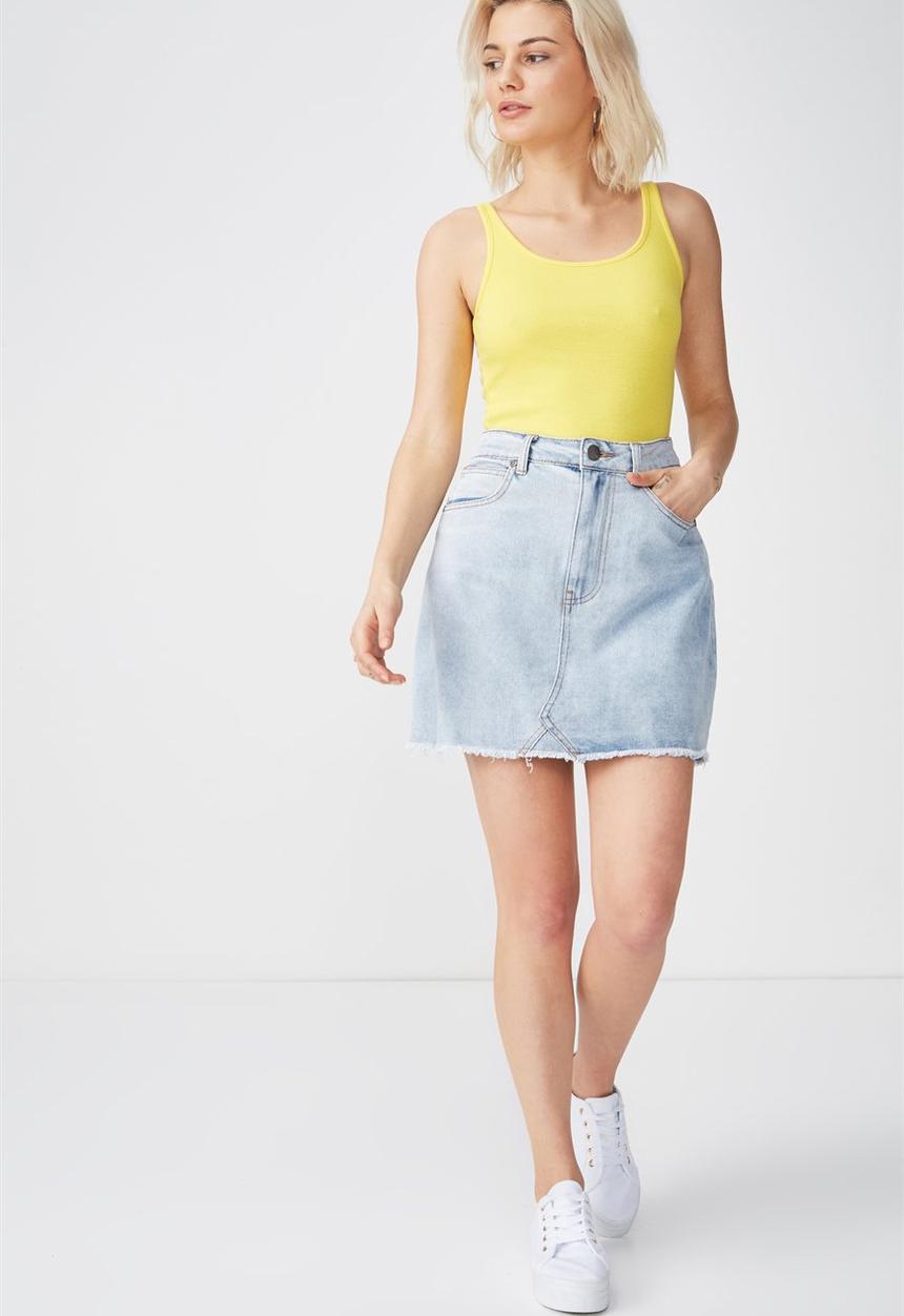 Cotton On - Everyday summer femme tank - yellow