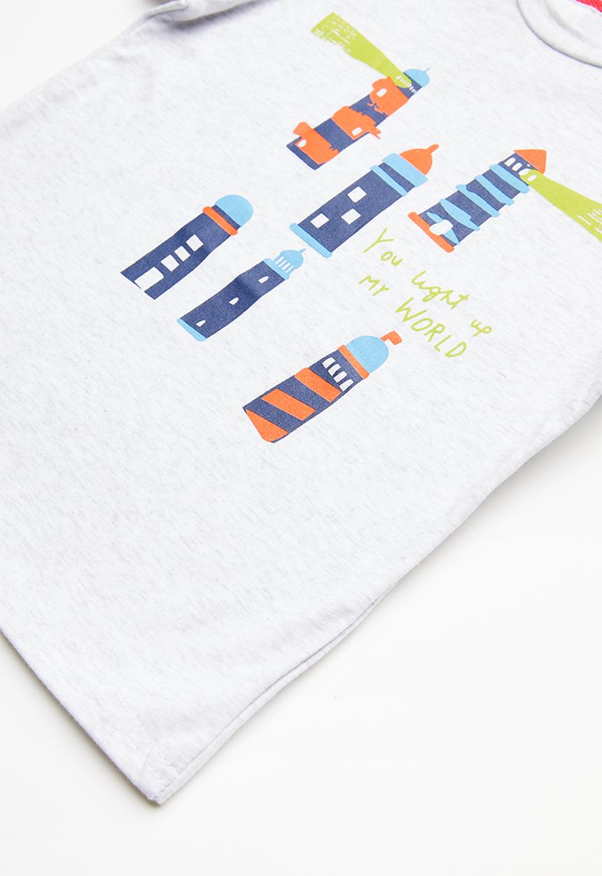 Pop Candy - Printed short Sleeve tee - white