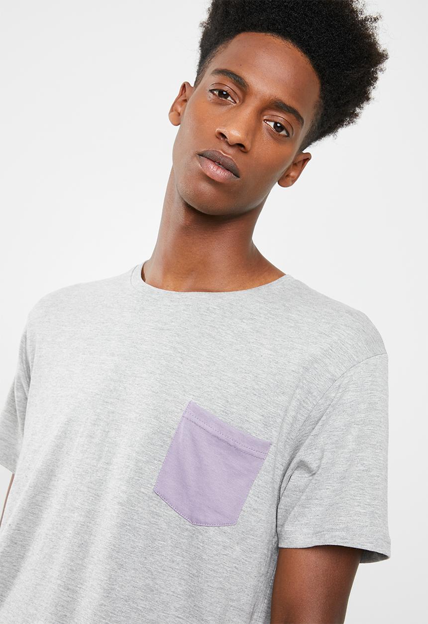 Brave Soul - Pocket t-shirt - grey