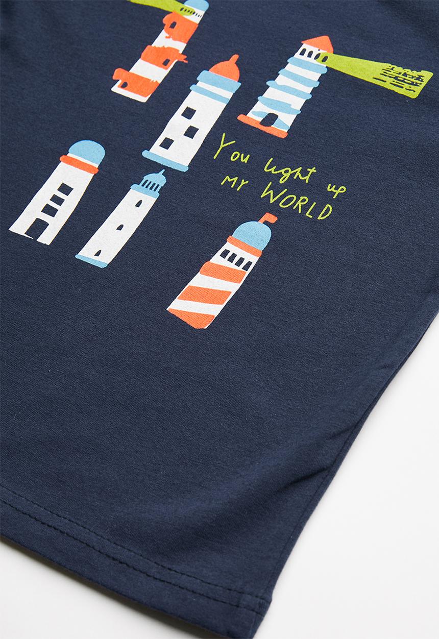 Pop Candy - Printed short sleeve tee - navy