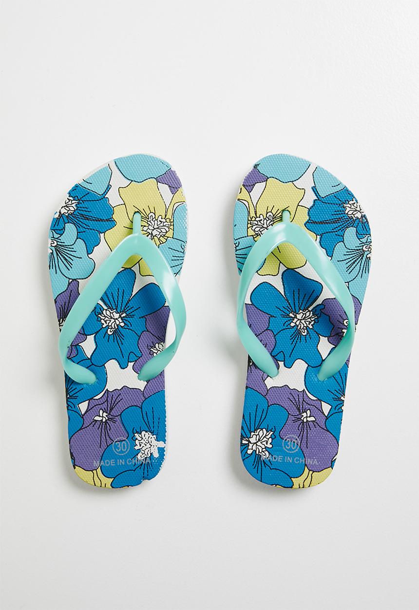 Pop Candy - Printed design flip flops - blue