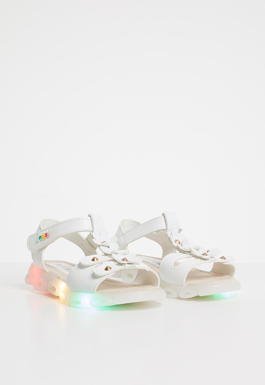 Pop Candy - Flower design sandal - white