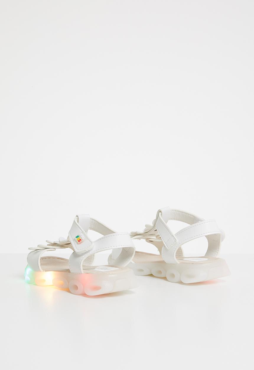 Pop Candy - Flower design sandal - white