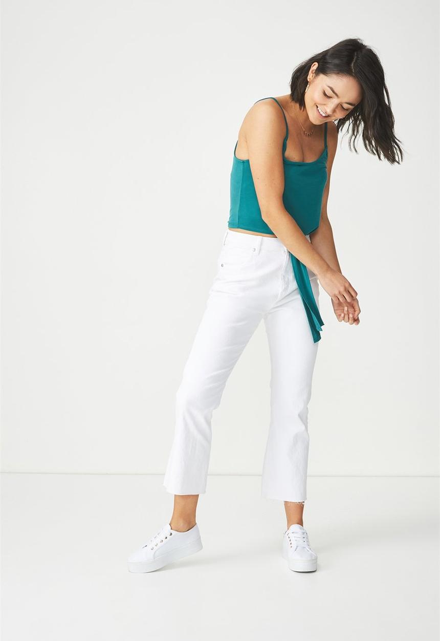 Cotton On - Nat tie strappy cami - green
