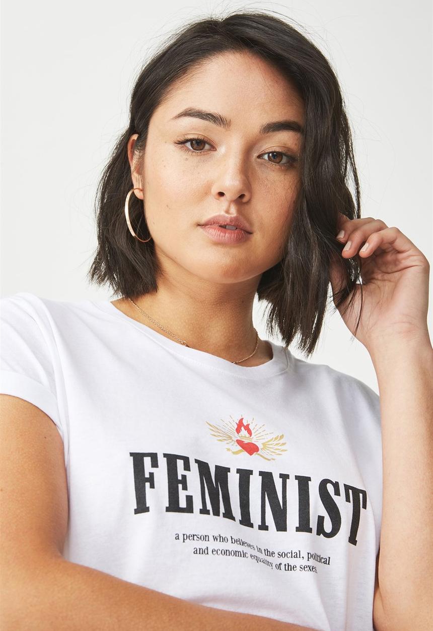 Cotton On - Tbar fox graphic tee - white