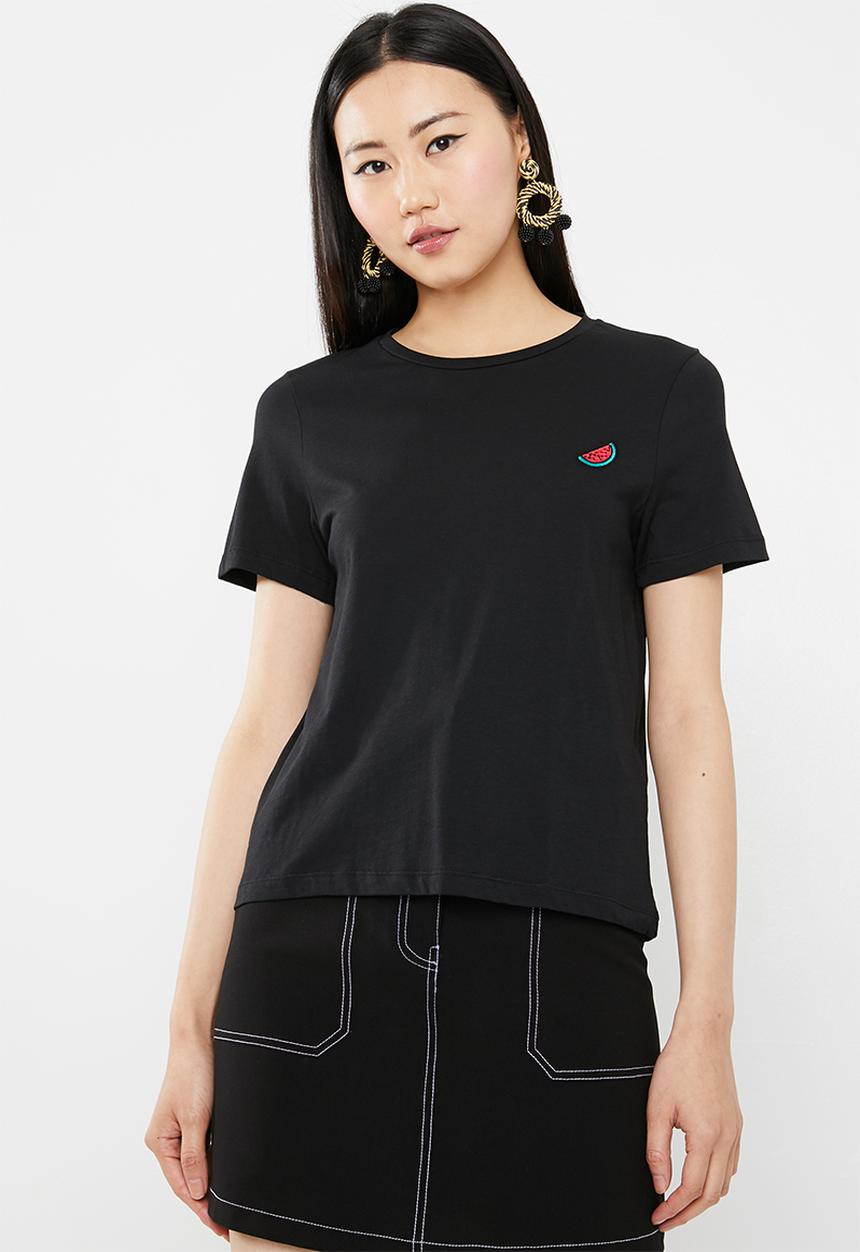Vero Moda - Patch t-shirt - black