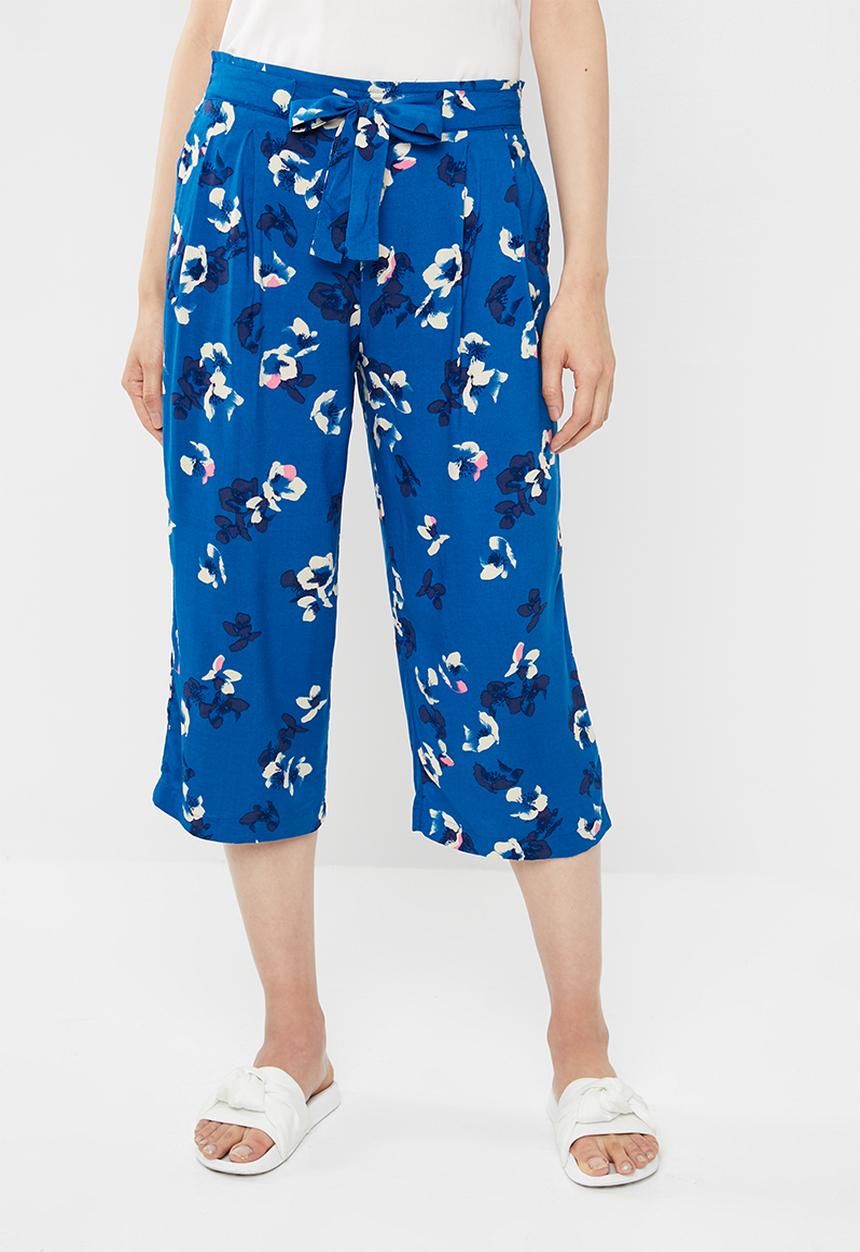 Jacqueline de Yong - King belted culottes - blue