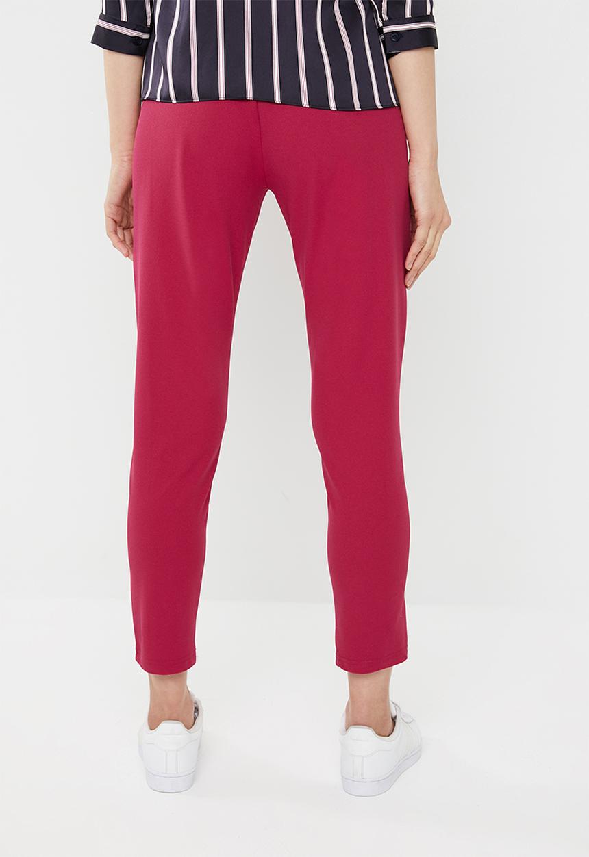Jacqueline de Yong - Honey frill pants - red