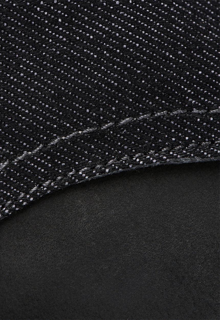 G-STAR - Warth derby leather denim mix - black 