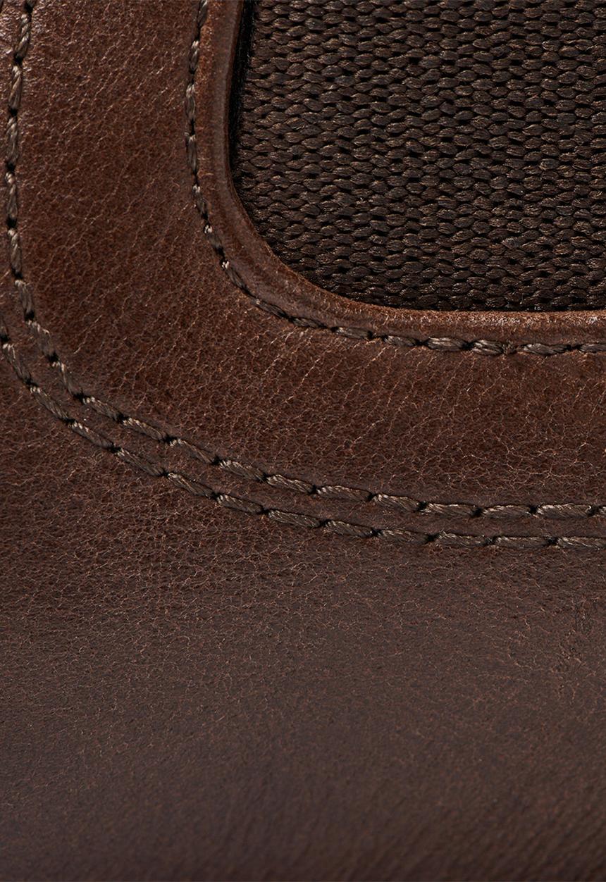 G-STAR - Warth chelsea leather denim mix - brown