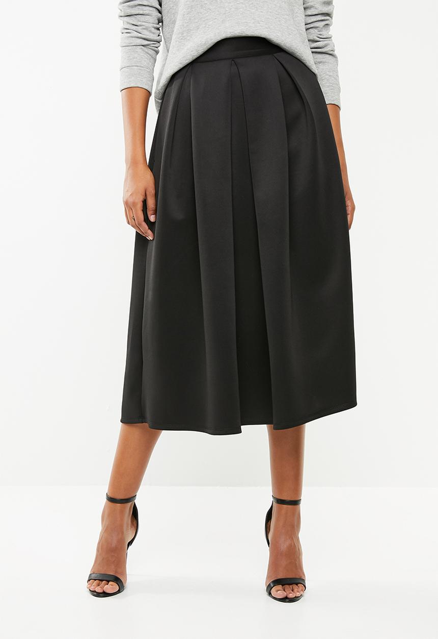 Superbalist - Midi Scuba skirt - black
