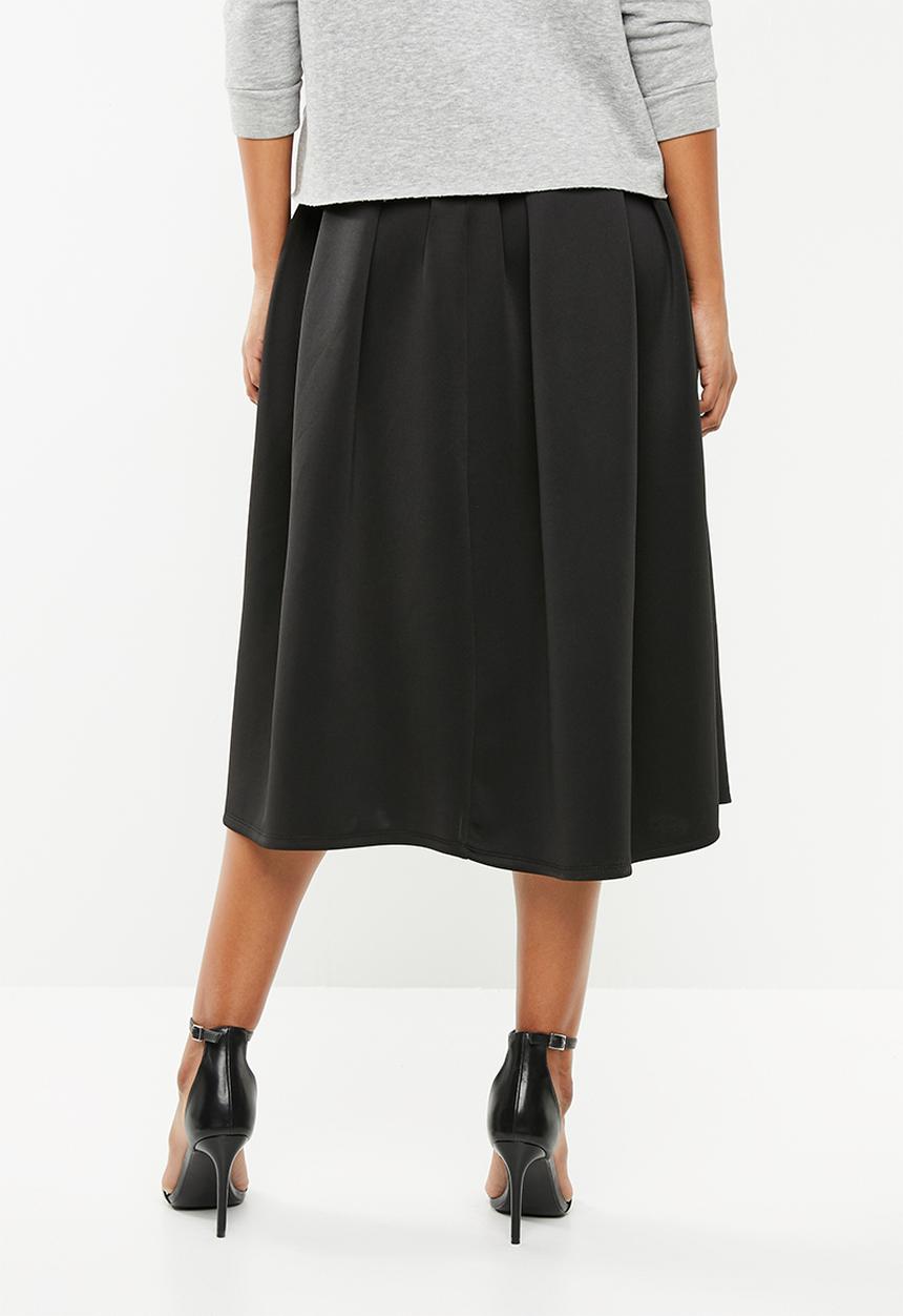 Superbalist - Midi Scuba skirt - black