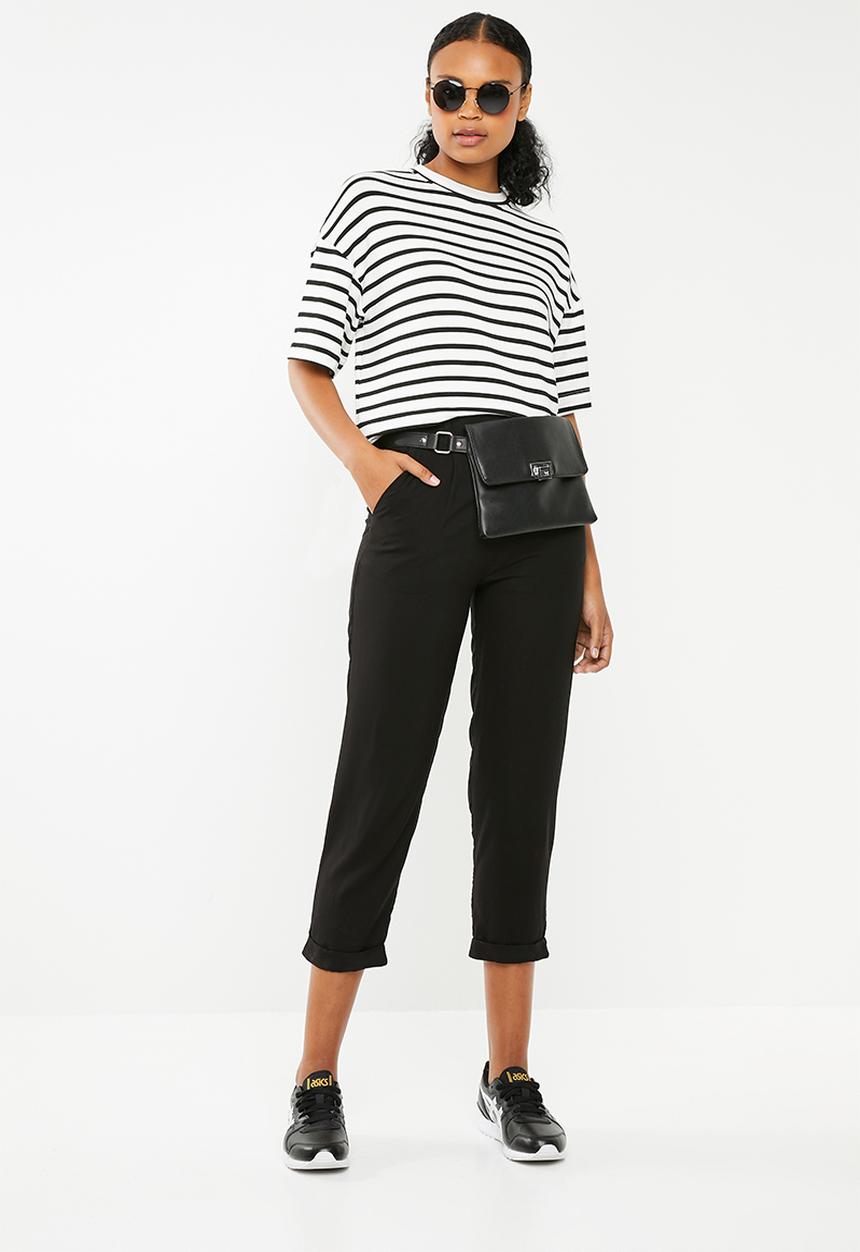 Superbalist - Soft tapered pants - black