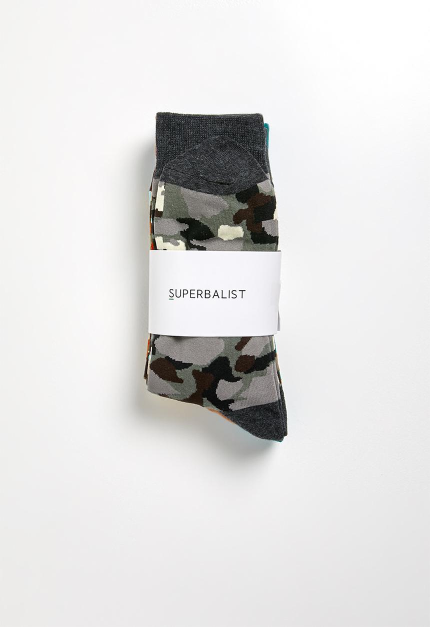 Superbalist - 3 pack camo socks - multi