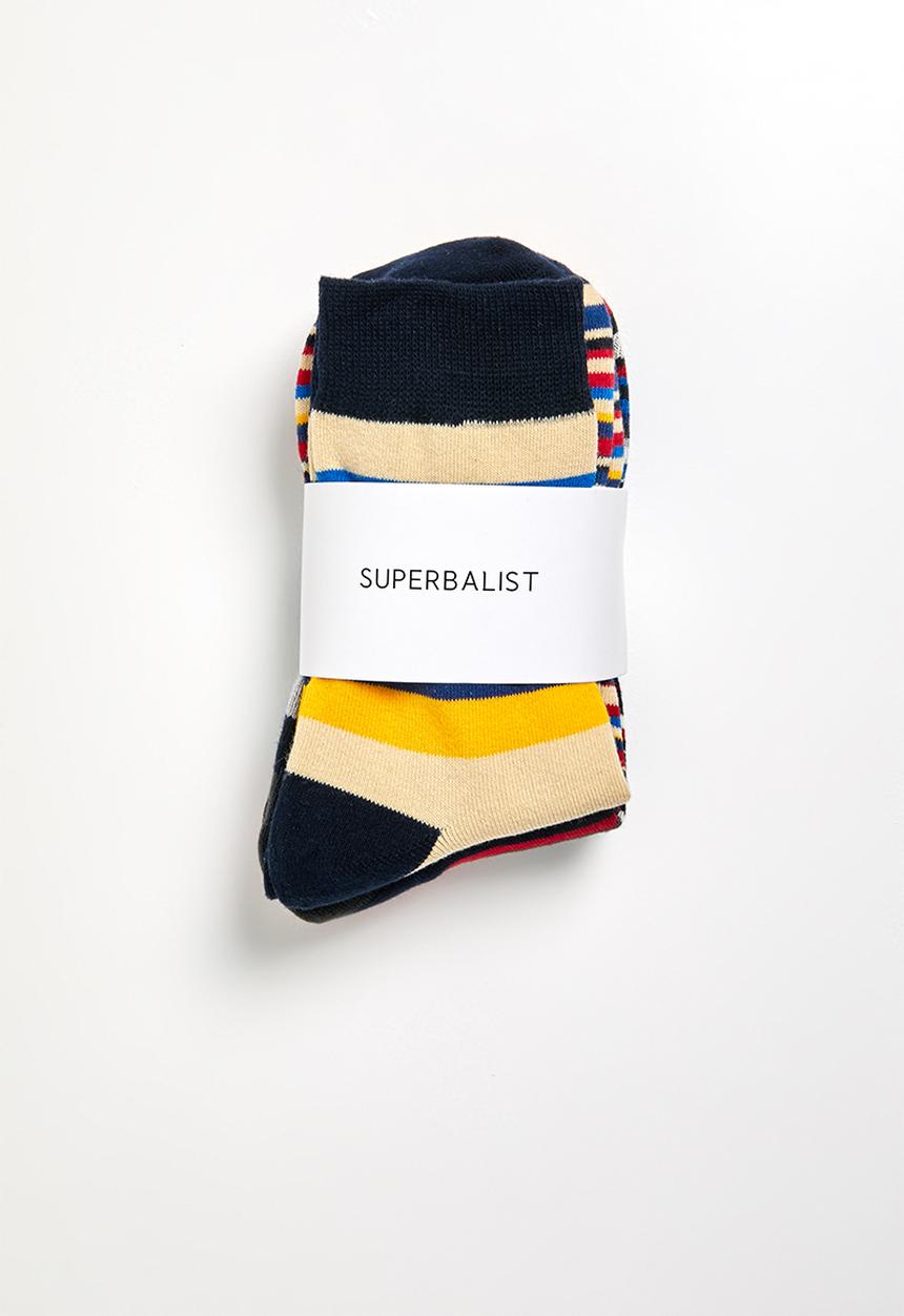 Superbalist - 3 pack stripe socks - multi