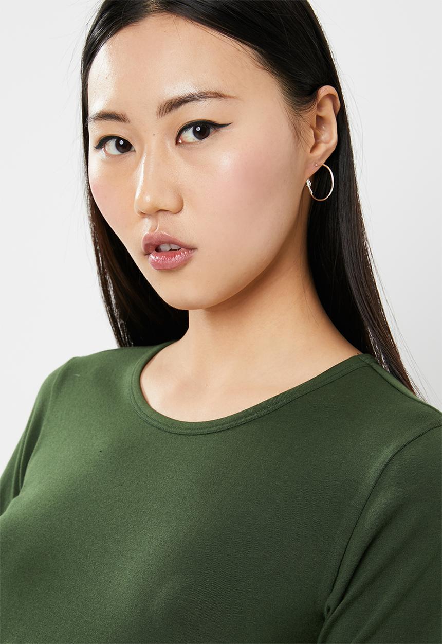 c(inch) - High-low T-shirt - green