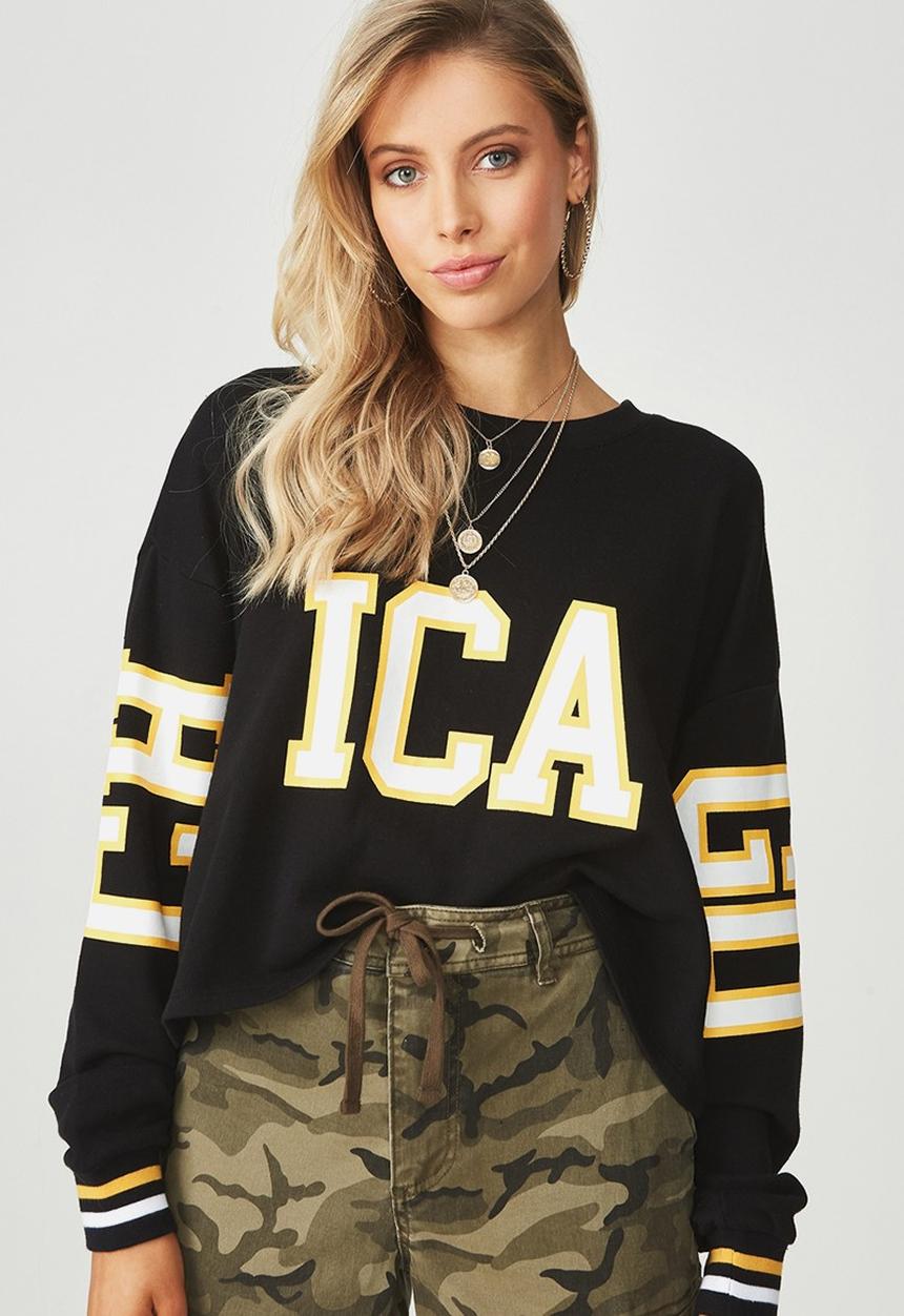 Supré  - Slouch sweat - black 
