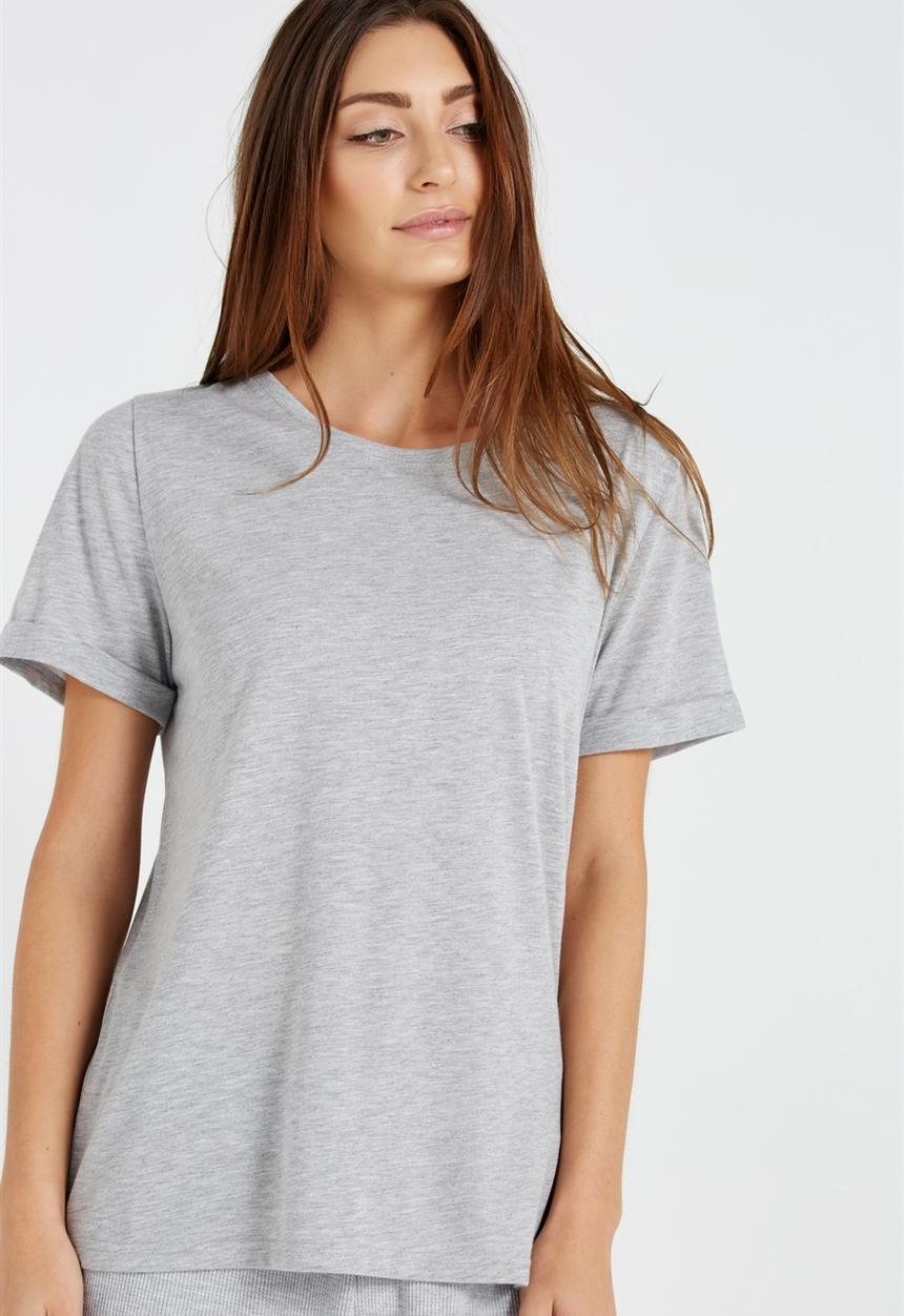 Cotton On - Sparkle short sleeve t-shirt - grey