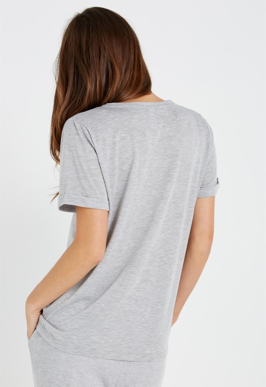 Cotton On - Sparkle short sleeve t-shirt - grey