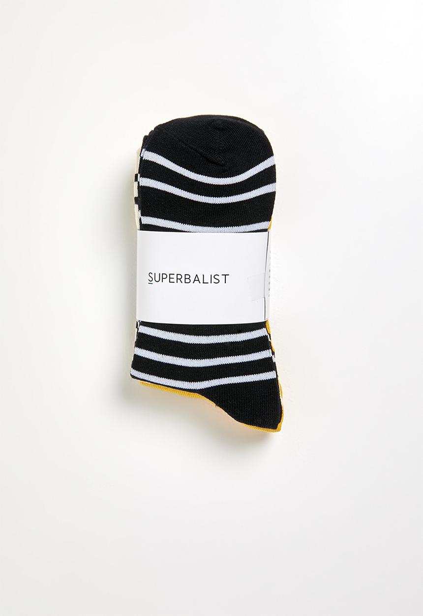 Superbalist - 3 pack stripe socks - multi