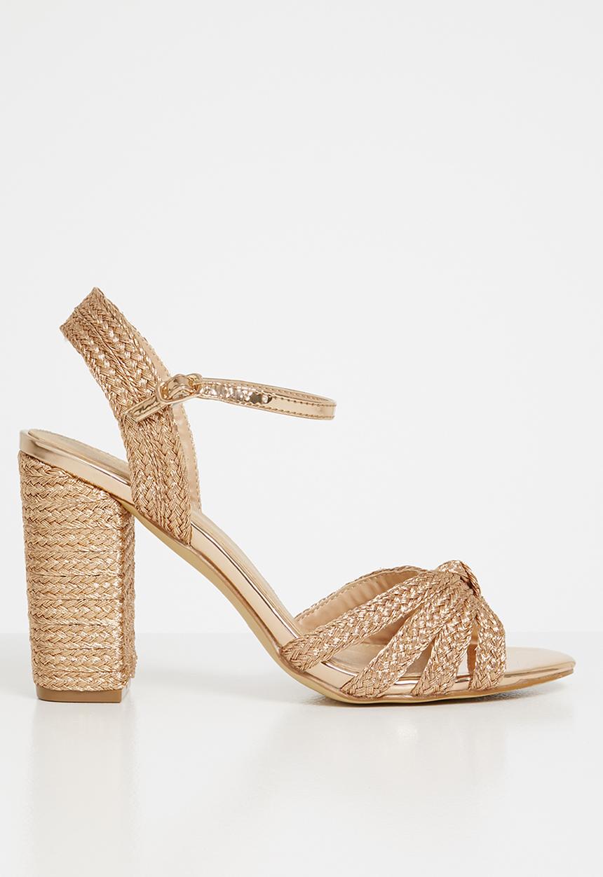 Superbalist - Josie woven heel - rose gold