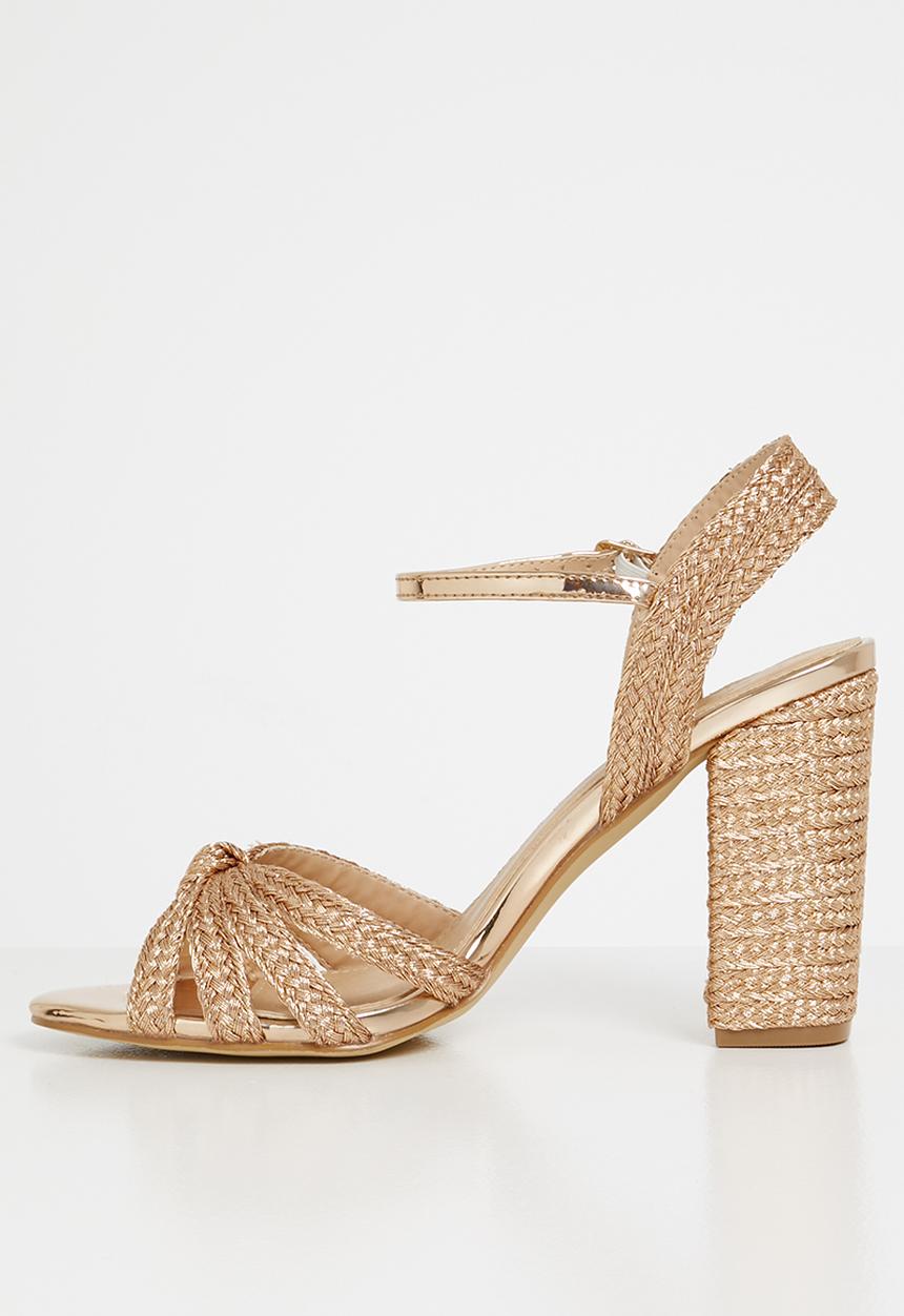 Superbalist - Josie woven heel - rose gold
